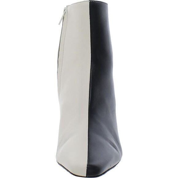 STAUD Womens Wally B/W Leather Squared Toe Zipper Ankle Boots Shoes NWT - Picture 3 of 3